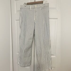 J.Crew Slim stripped wide leg jean